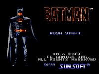 une photo d'Ã©cran de Batman - The Video Game sur Nintendo Nes